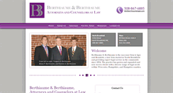 Desktop Screenshot of berthiaumelegal.com